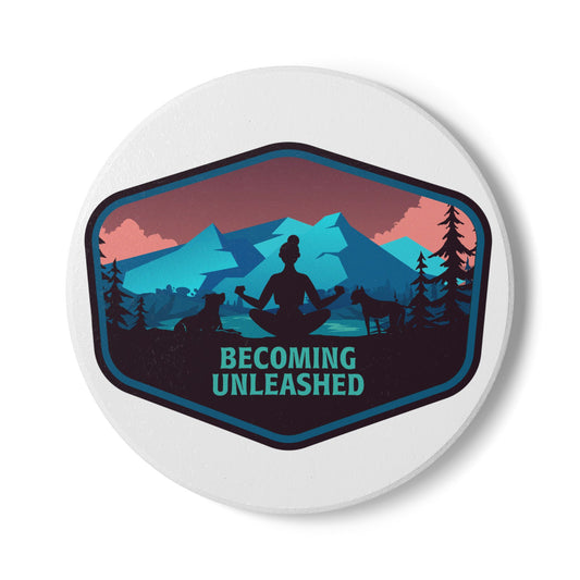Becoming Unleashed Ceramic Coaster | Nature Lover Home Decor