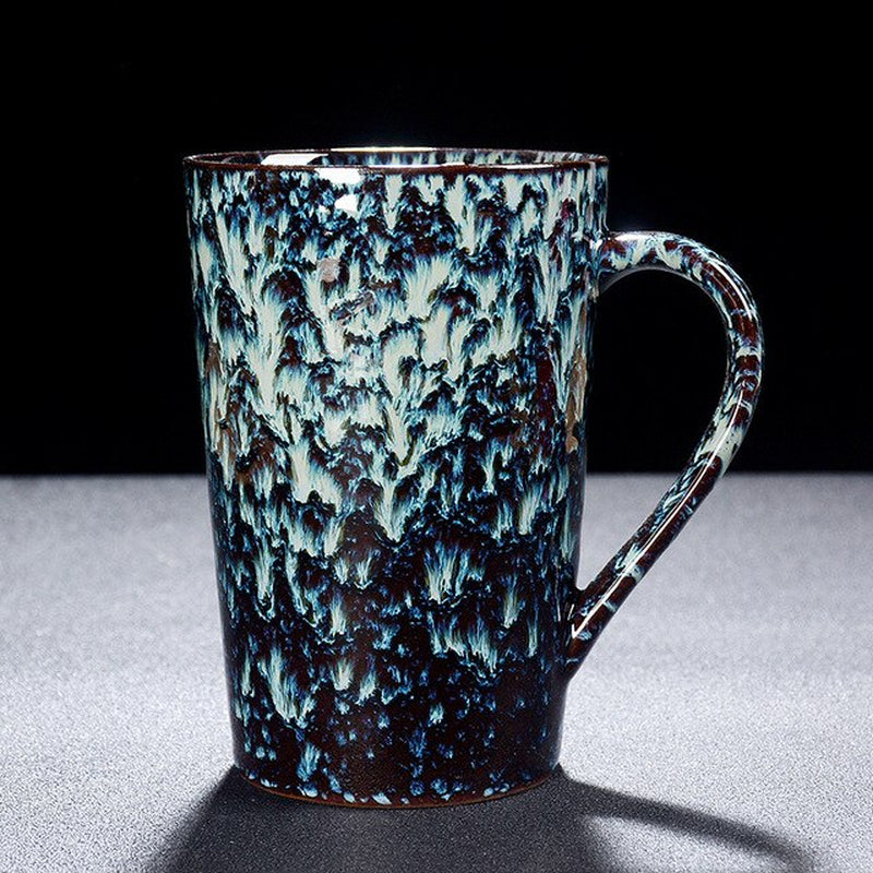 Large Ceramic Mug Porcelain Coffee Mugs Tea Cup Coffeeware Teaware Kiln Changed Coffee Cup Office Drinking Cup Home Couple Cups
