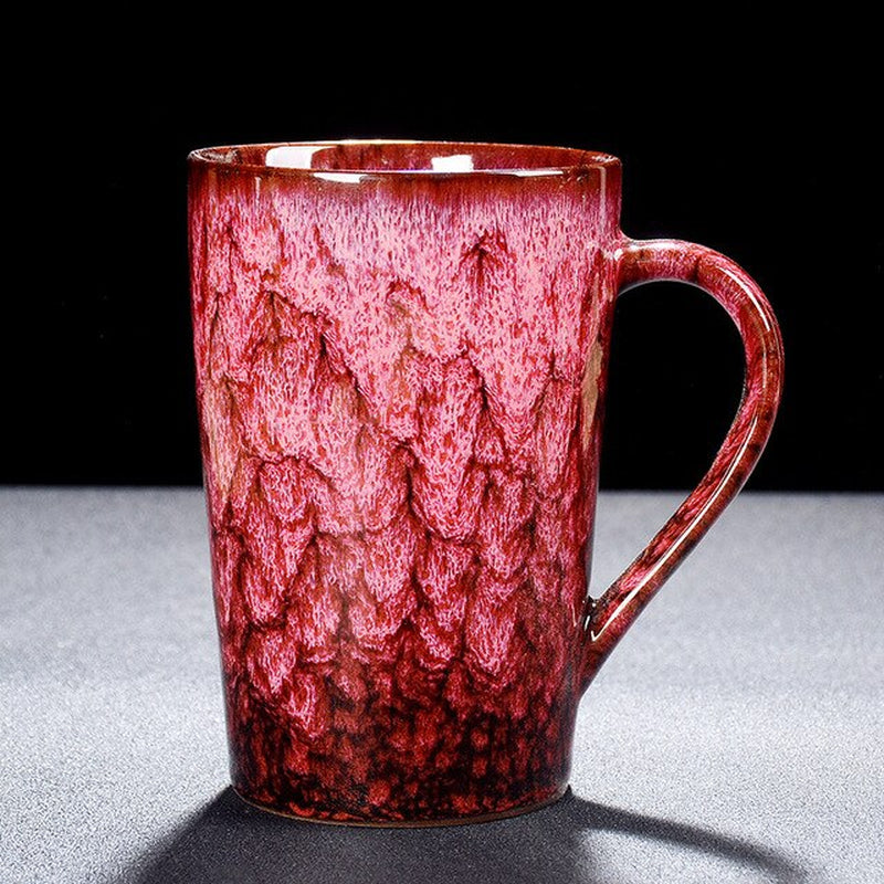 Large Ceramic Mug Porcelain Coffee Mugs Tea Cup Coffeeware Teaware Kiln Changed Coffee Cup Office Drinking Cup Home Couple Cups