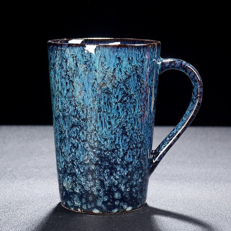 Large Ceramic Mug Porcelain Coffee Mugs Tea Cup Coffeeware Teaware Kiln Changed Coffee Cup Office Drinking Cup Home Couple Cups